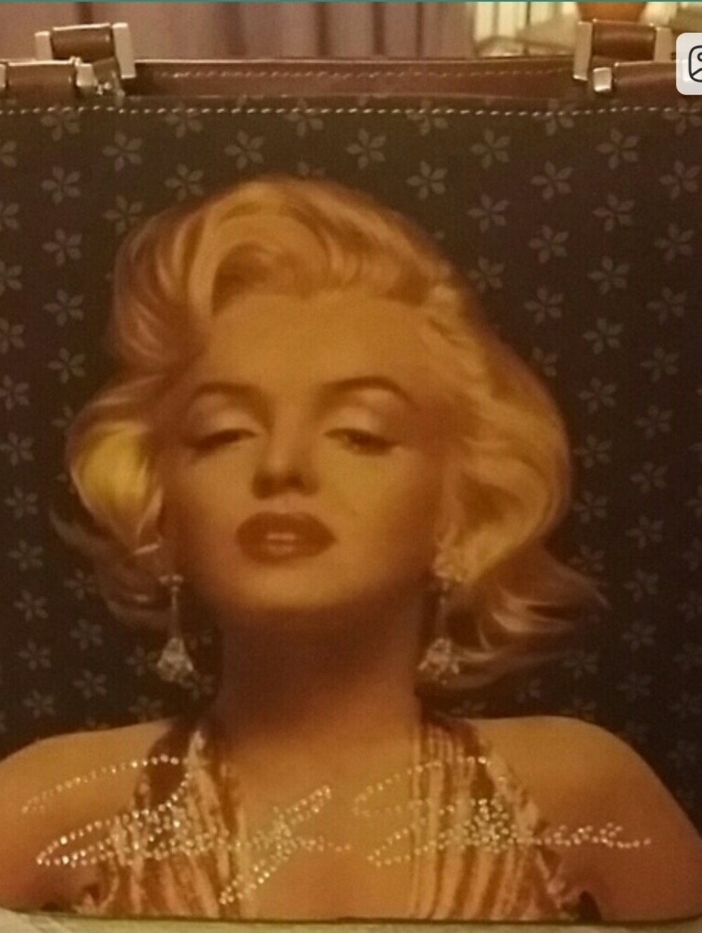Vintage Marilyn Monroe Handbag With Rhinestones Accents.